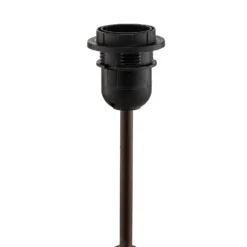 Lámpara de mesa Seregon con decoración de piedra, altura 63 cm