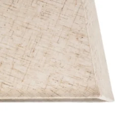Lámpara de mesa Seregon con pantalla de tela, altura 39 cm