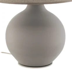 Lámpara de mesa Sfera, altura 53 cm, cemento/gris