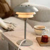 Lámpara de mesa SIXTEEN de Dyberg Larsen, gris, metal, E27