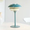 Lámpara de mesa SIXTEEN de Dyberg Larsen, azul hielo, metal, E27