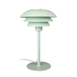 Lámpara de mesa SIXTEEN de Dyberg Larsen, verde menta, metal, E27