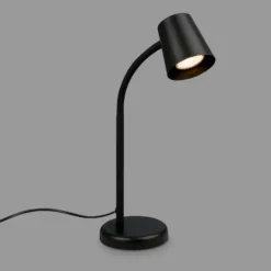 Lámpara de mesa Skriva, portalámpara GU10, negro
