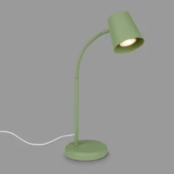 Lámpara de mesa Skriva, portalámpara GU10, verde lima