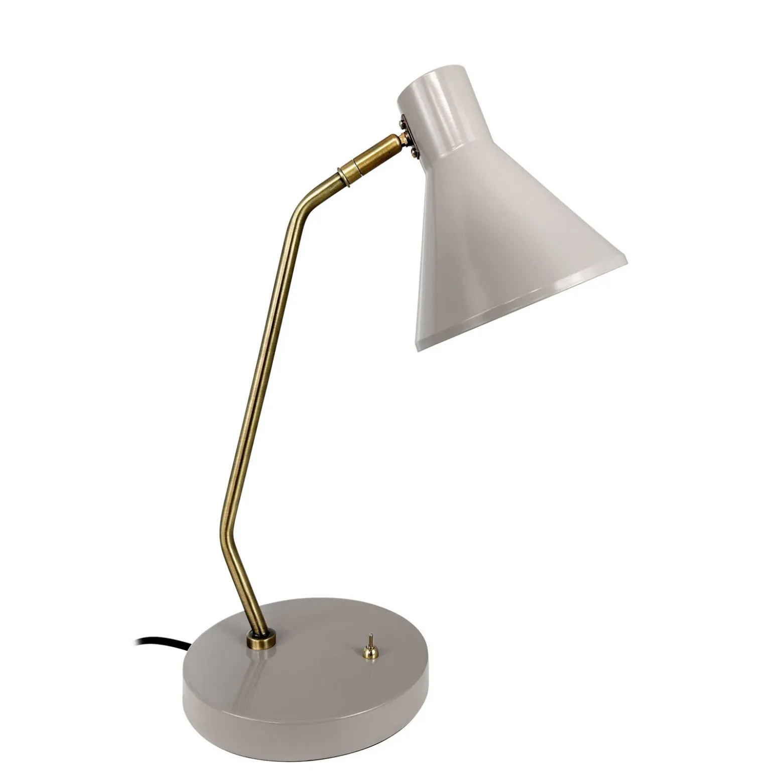 Lámpara de mesa Sleep de Dyberg Larsen, marrón, altura 43,3 cm, acero