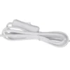 Lámpara de mesa Sofia, color crema, altura 50 cm, tela/cristal