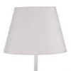 Lámpara de mesa Soho, cónica, altura 33 cm, blanca