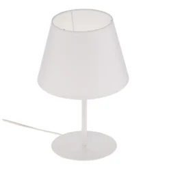 Lámpara de mesa Soho, cónica, altura 33 cm, blanca