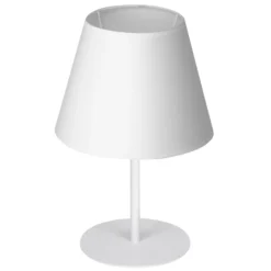 Lámpara de mesa Soho, cónica, altura 33 cm, blanca
