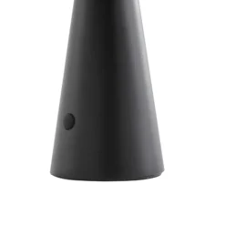 Lámpara de mesa solar LED Lindby Lirinor, de plástico negro, 13 cm