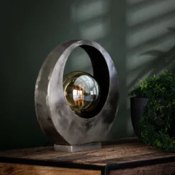 Lámpara de mesa Sonorc, 1 luz, luna llena