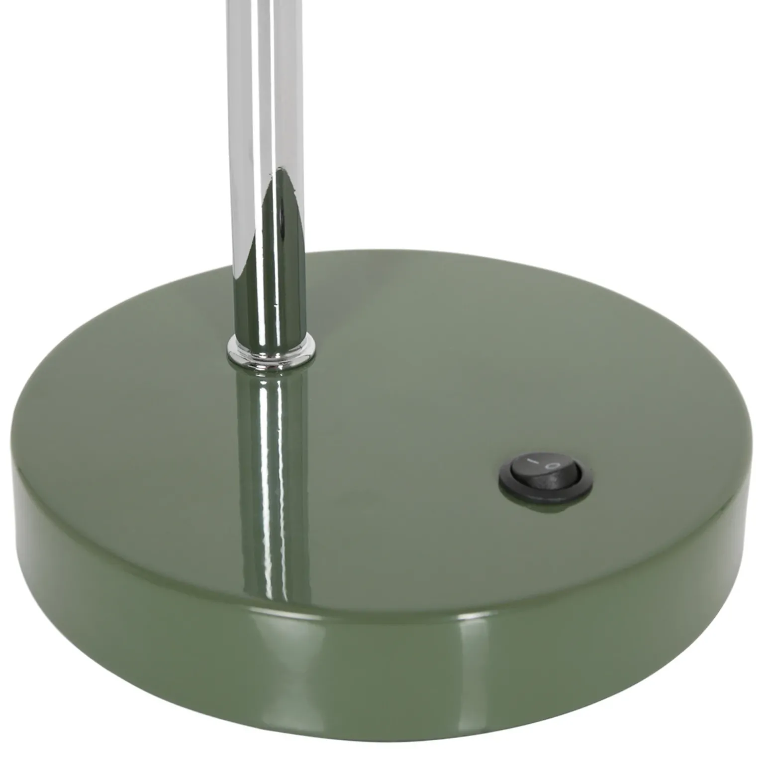 Lámpara de mesa Spring, brazo ajustable, verde