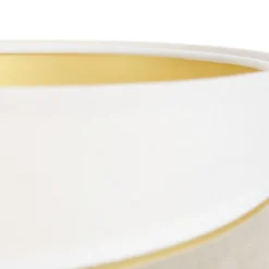 Lámpara de mesa Susan, blanco/beige/dorado