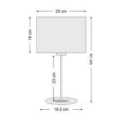 Lámpara de mesa Susan, blanco/beige/dorado