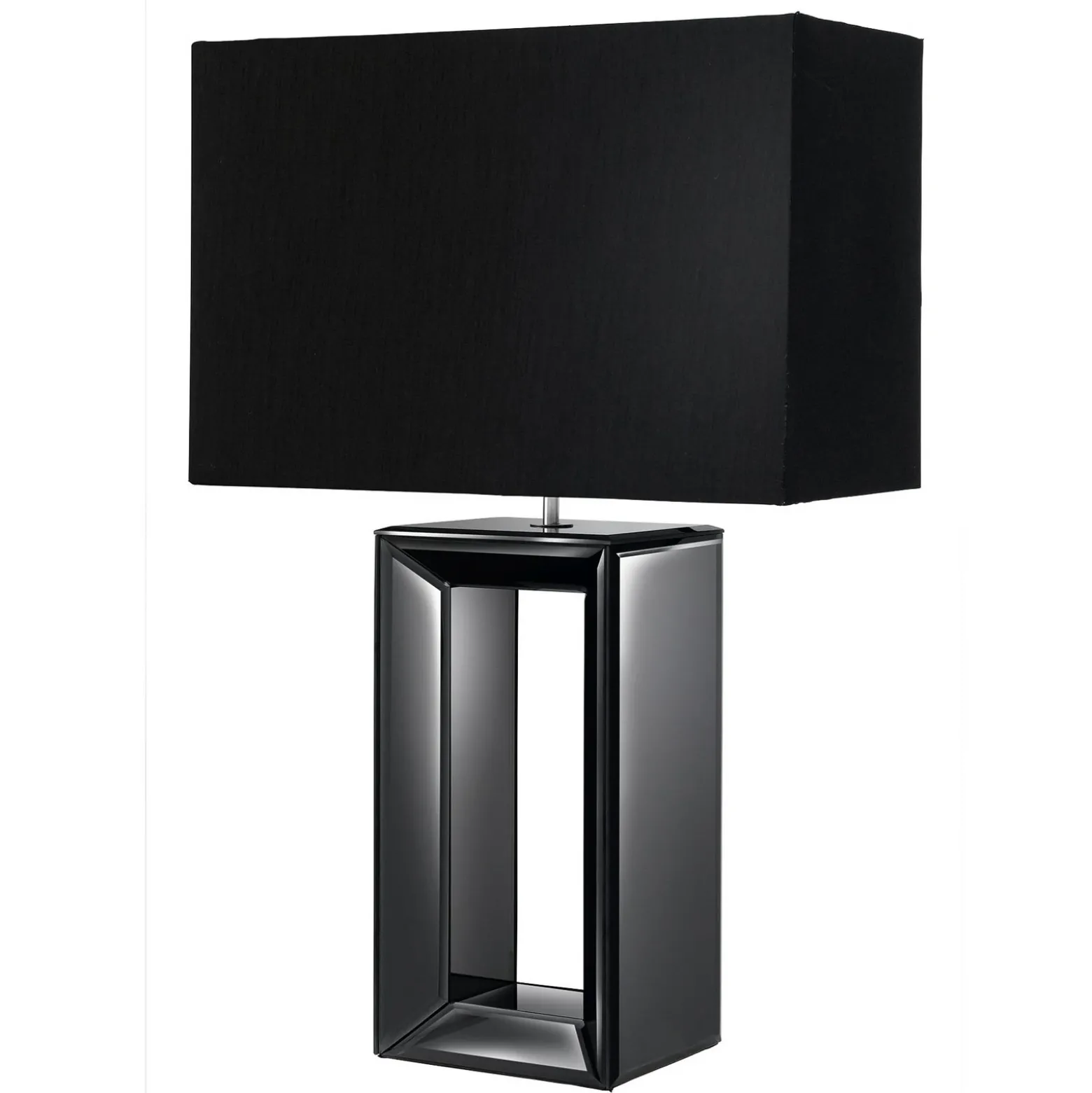 Lámpara de mesa textil Mirror, negro