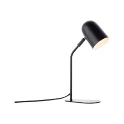 Lámpara de mesa Tong, negra, altura 38 cm, metal