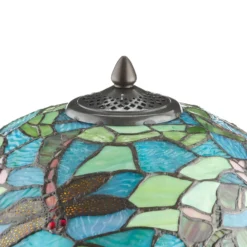 Lámpara de mesa Waterlily de estilo Tiffany