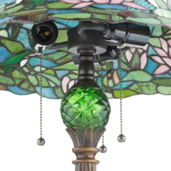Lámpara de mesa Waterlily de estilo Tiffany