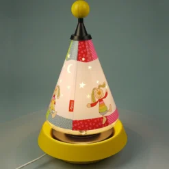 Lámpara de mesa y lámpara nocturna Carrousel Rainbow Rabbit