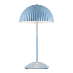 Lámpara de mesa Zin, azul, hierro, altura 35,5 cm, G9