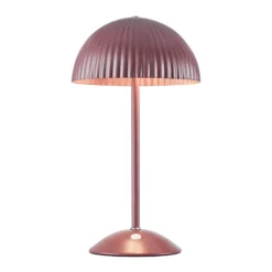 Lámpara de mesa Zin, roja, hierro, altura 35,5 cm, G9