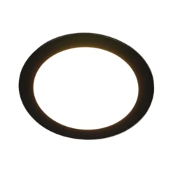 Lámpara de mueble empotrable LED FAR 68, negra, 4W, 3.000K