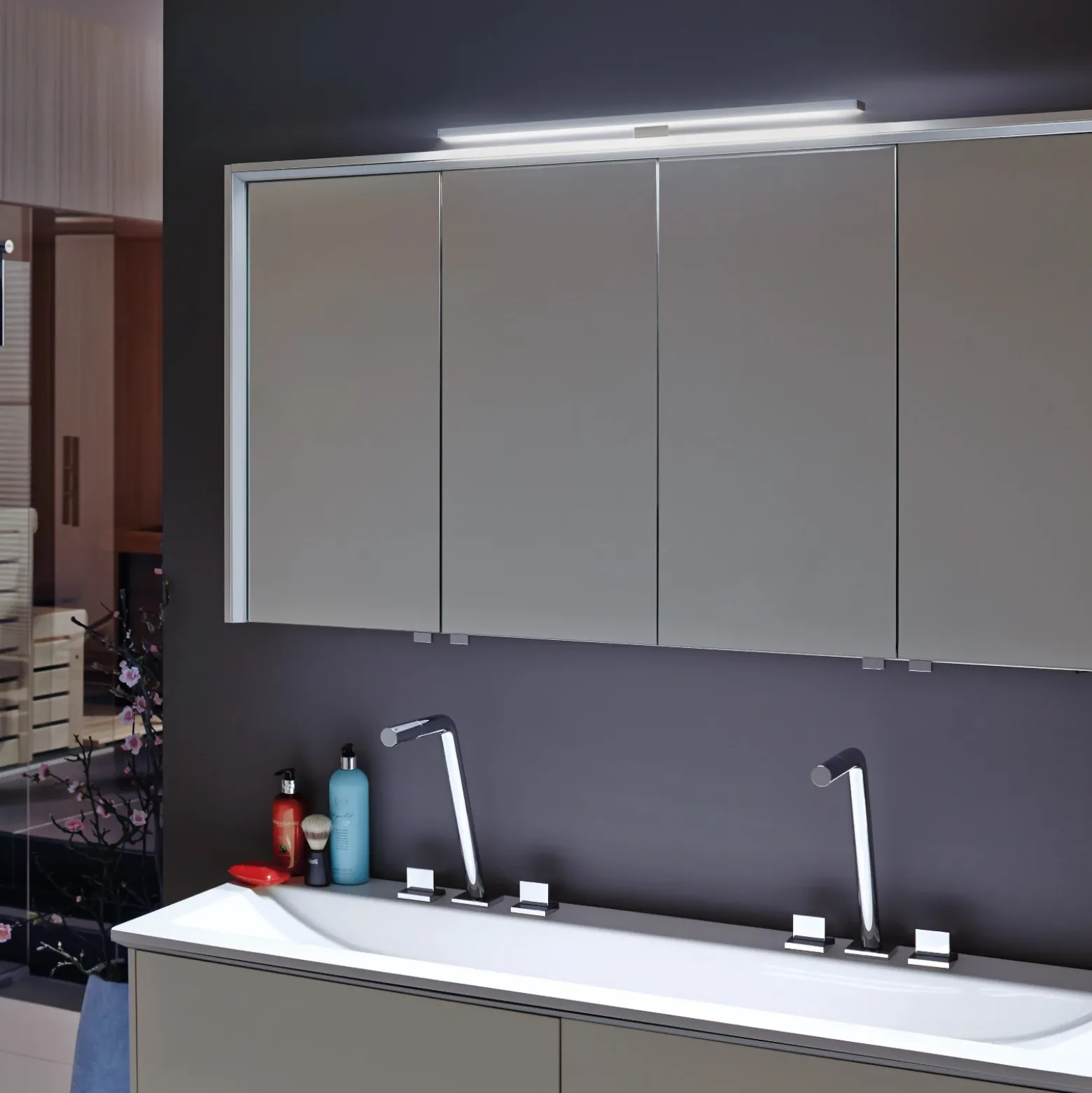 Lámpara de mueble LED Lugano 3.000 K, 60 cm