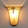 Lámpara de pared ASCANA con acabado antiguo