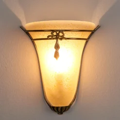 Lámpara de pared ASCANA con acabado antiguo