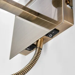 Lámpara de pared DARIO con luz de lectura LED