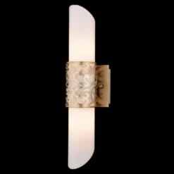 Lámpara de pared de cristal tubular Venera dorado