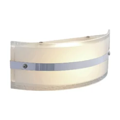 Lámpara de pared de vidrio Zinka con LED, 25 cm