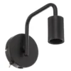 Lámpara de pared Diallo sin pantalla negro mate