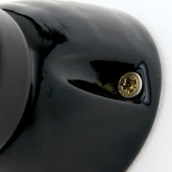 Lámpara de pared Frost de cerámica, negro