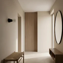 Lámpara de pared Frost de cerámica, negro