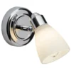 Lámpara de pared Kensington cromada con IP44