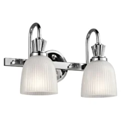 Lámpara de pared LED Cora para baño 2 focos