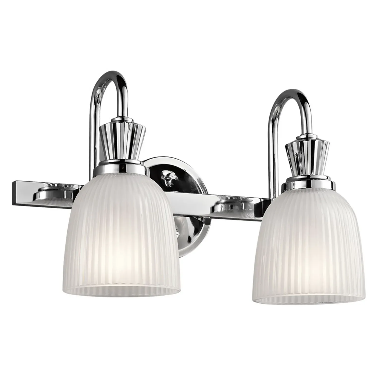 Lámpara de pared LED Cora para baño 2 focos