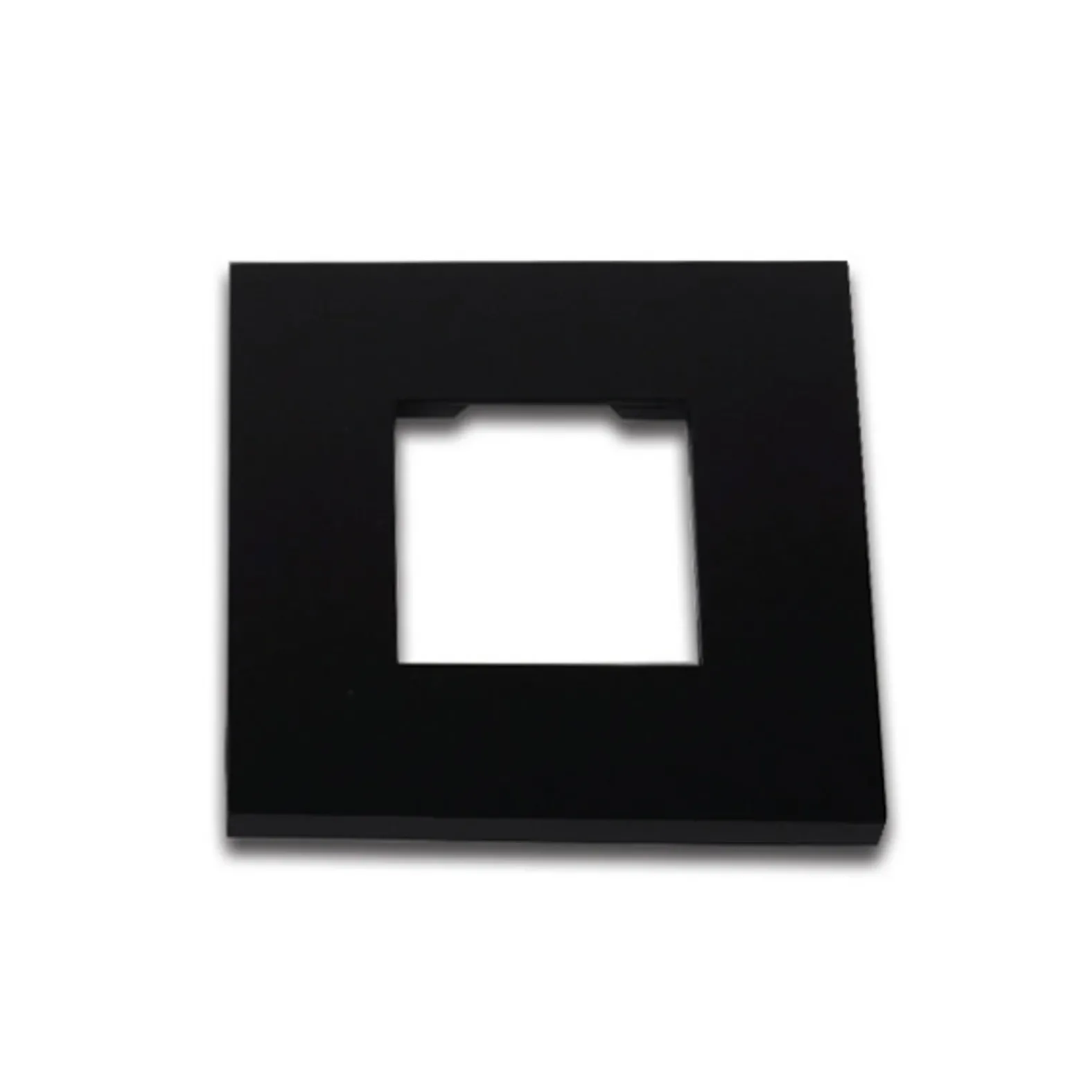 Lámpara de pared LED empotrable Wall F, negra, 7,5 x 7,5 cm, chapa metálica