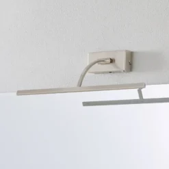 Lámpara de pared LED Matisse, ancho 45 cm, plata