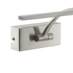Lámpara de pared LED Matisse, ancho 34 cm, plata