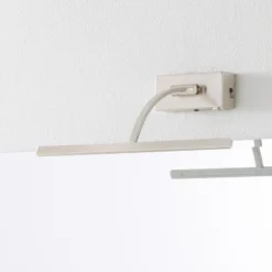 Lámpara de pared LED Matisse, ancho 34 cm, plata