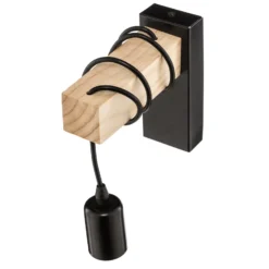 Lámpara de pared Townshend con elemento de madera