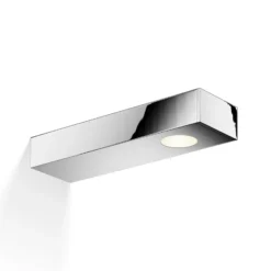 Lámpara de pared y espejo Flat 2 LED, cromo