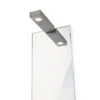 Lámpara de pared y espejo Flat 2 LED, níquel mate