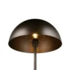 Lámpara de pie Alfie, color platino, altura 130 cm, metal, E27