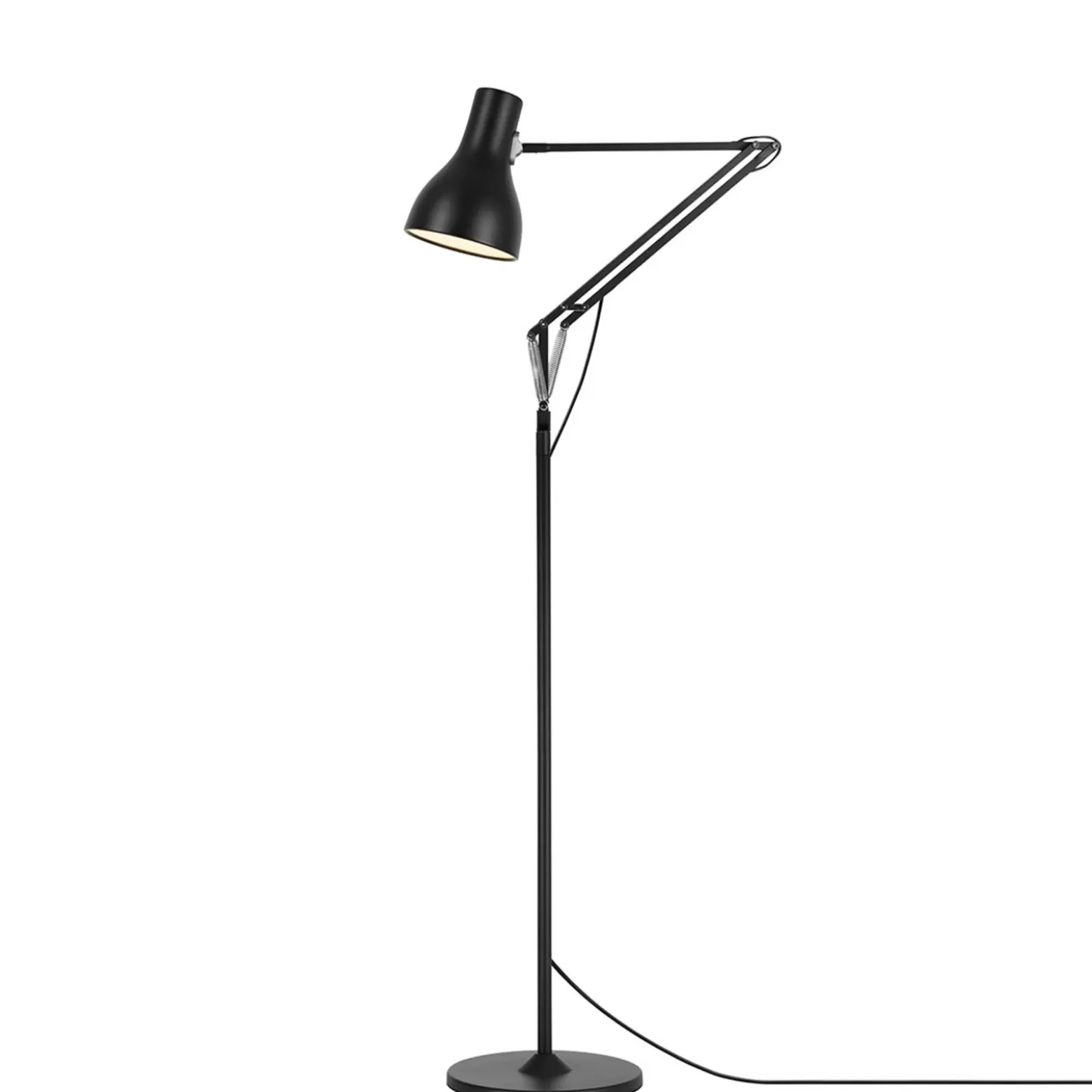Lámpara de pie Anglepoise Type 75 negro aterciopelado