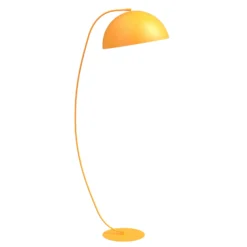 Lámpara de pie Arcos, naranja, altura 150 cm, metal