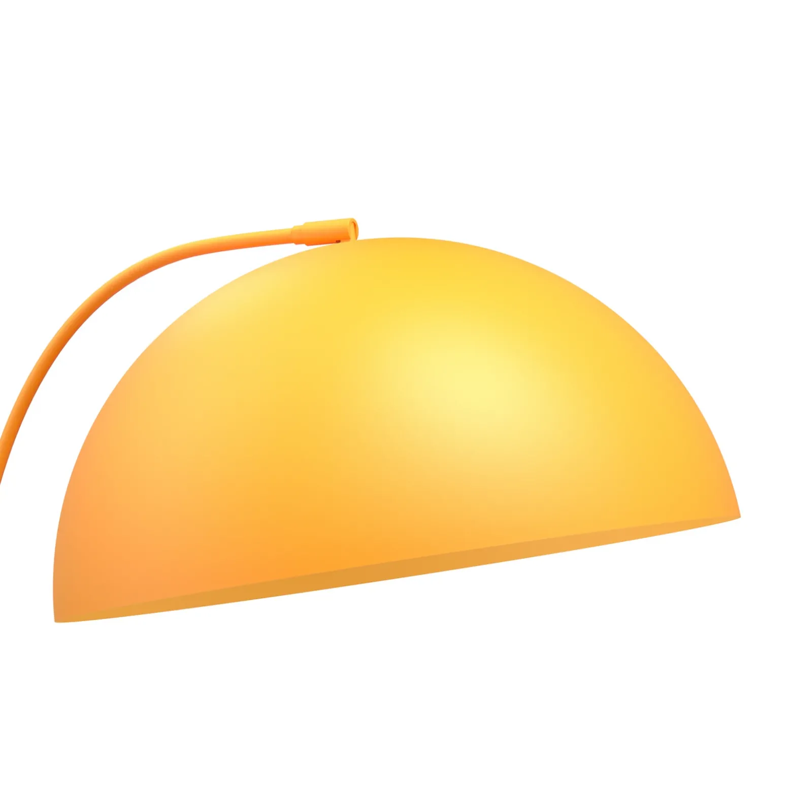 Lámpara de pie Arcos, naranja, altura 150 cm, metal