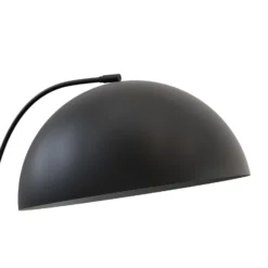 Lámpara de pie Arcos, negra, altura 150 cm, metal